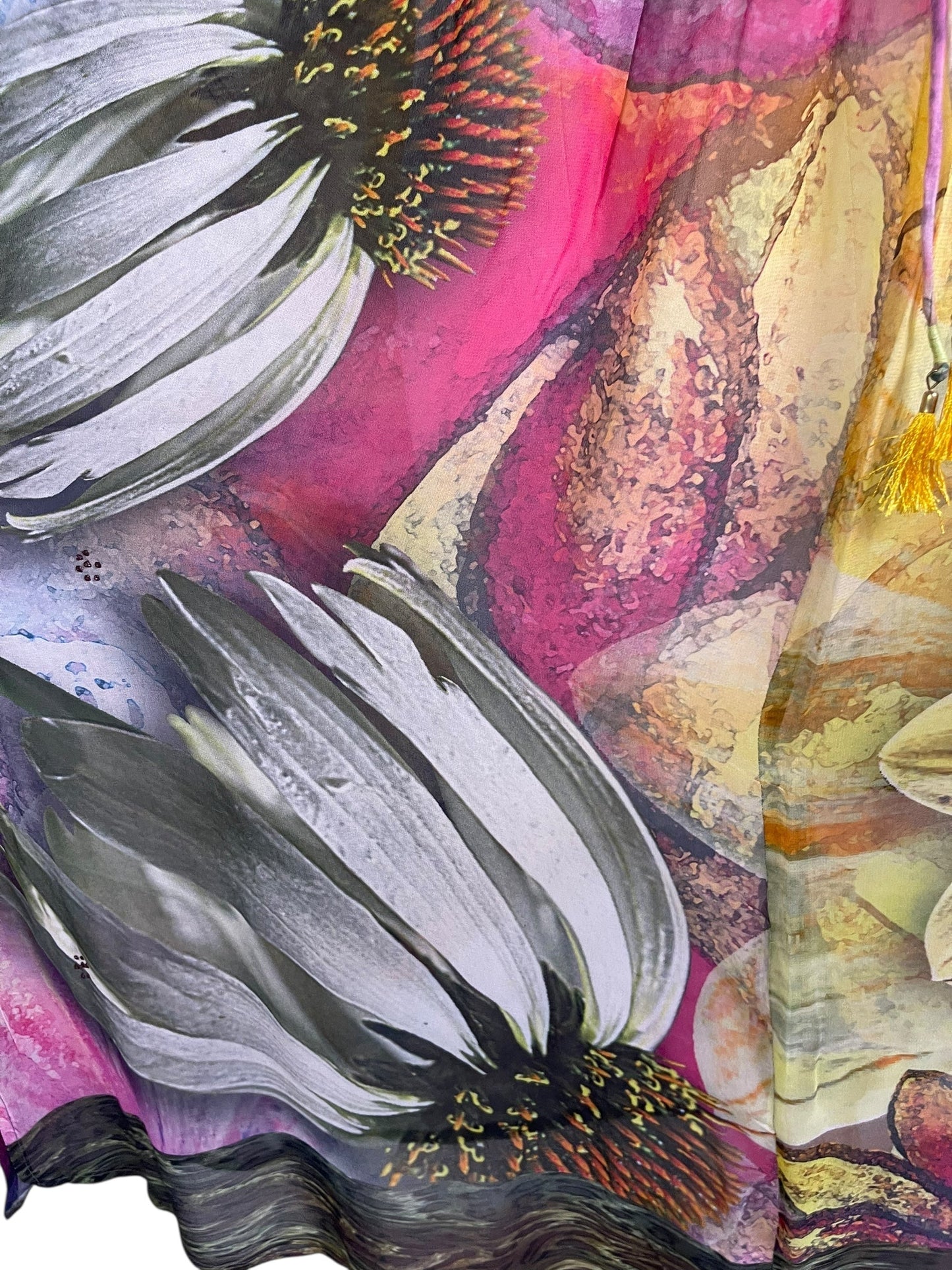 PRG6798 Sheer Avatar Pure Silk Maxi Kaftan - Velora