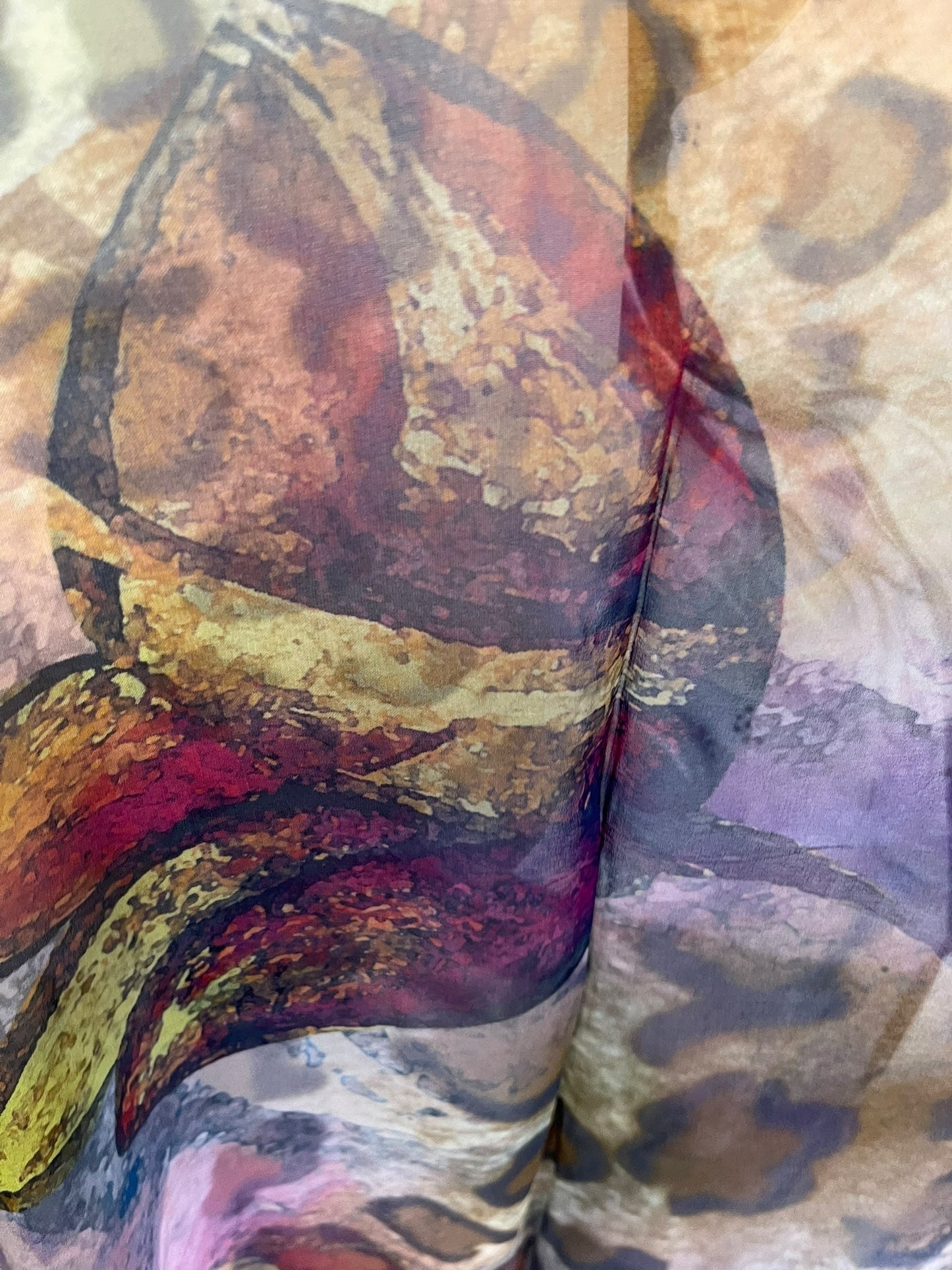 PRG6798 Sheer Avatar Pure Silk Maxi Kaftan - Velora