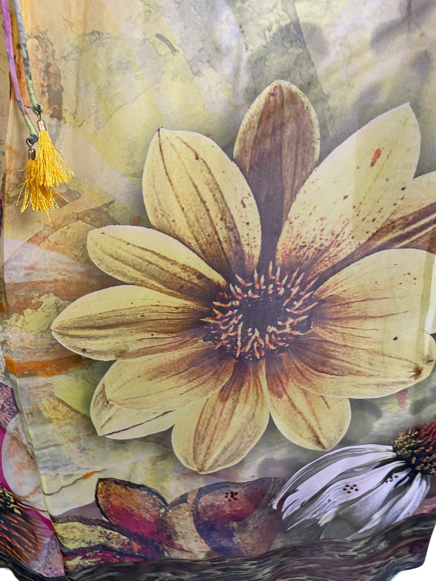 PRG6798 Sheer Avatar Pure Silk Maxi Kaftan - Velora