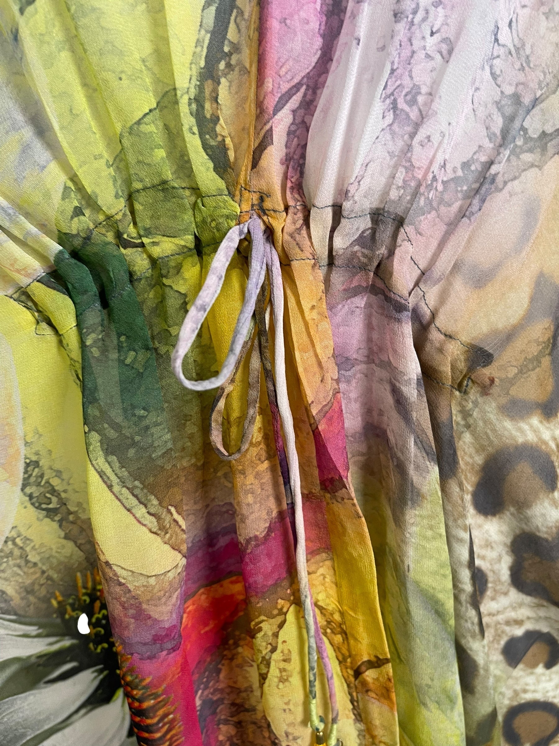 PRG6798 Sheer Avatar Pure Silk Maxi Kaftan - Velora