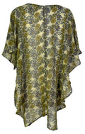 PRG6853 Sheer Avatar Pure Silk Waterfall Top - Velora Luxury Fashion