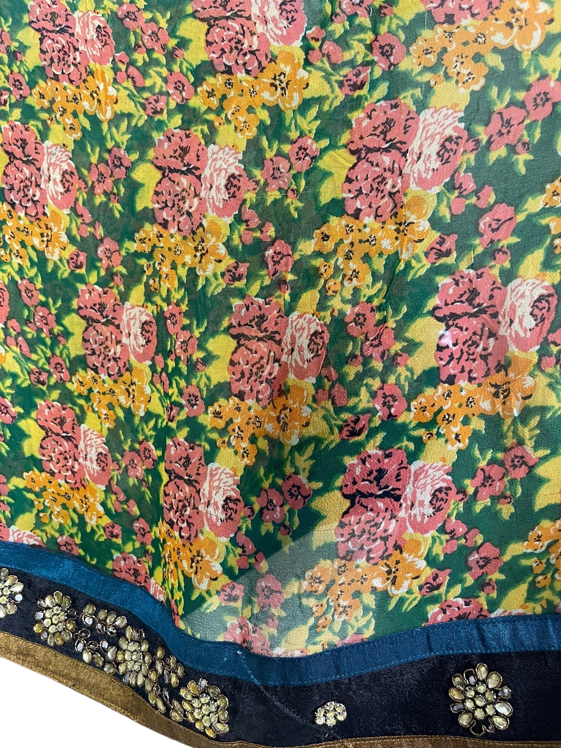 PRG6899 Sheer Avatar Pure Silk Capelet Poncho - Velora