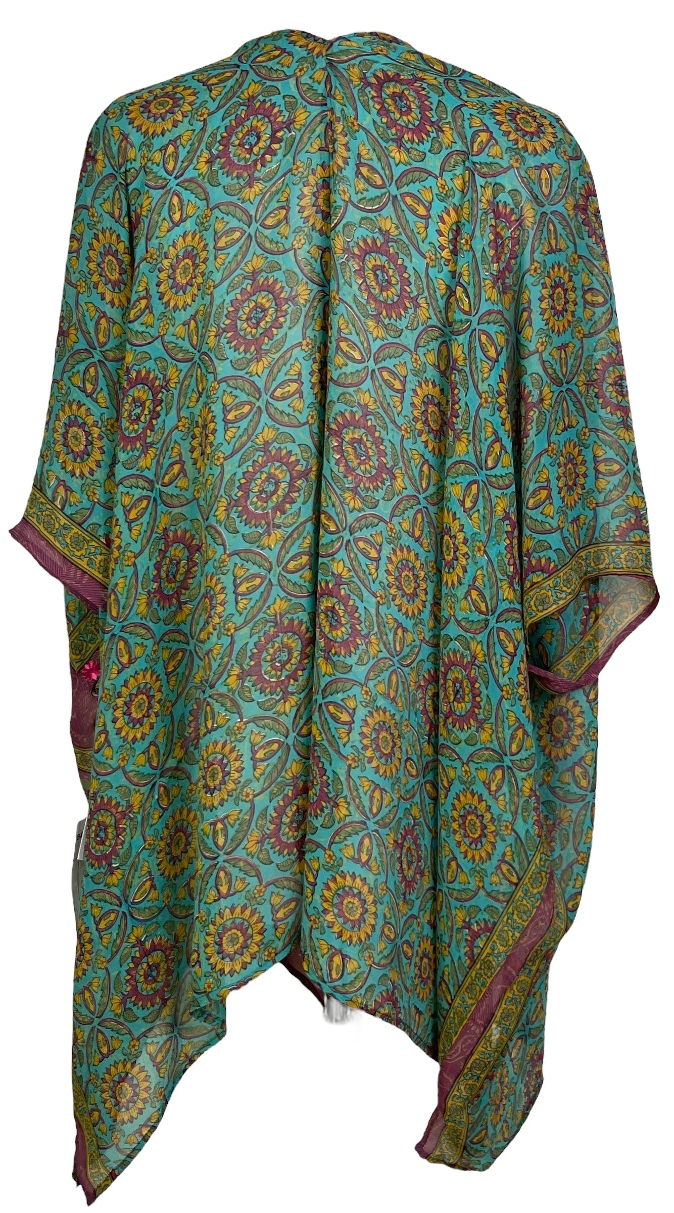 PRG7062 Sheer Avatar Pure Silk Cardigan - Velora Luxury Fashion