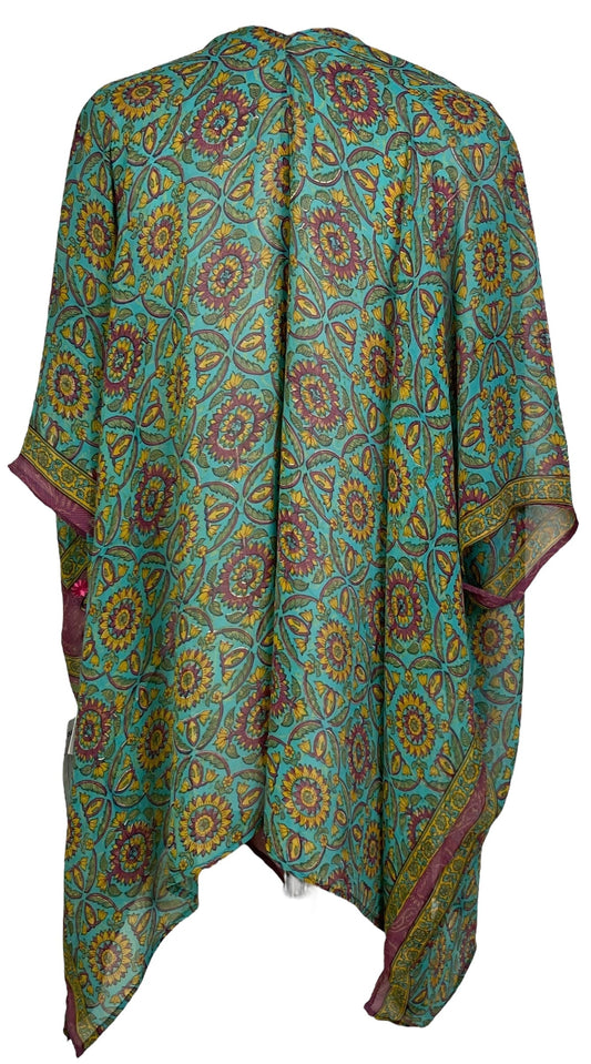 PRG7062 Sheer Avatar Pure Silk Cardigan - Velora Luxury Fashion