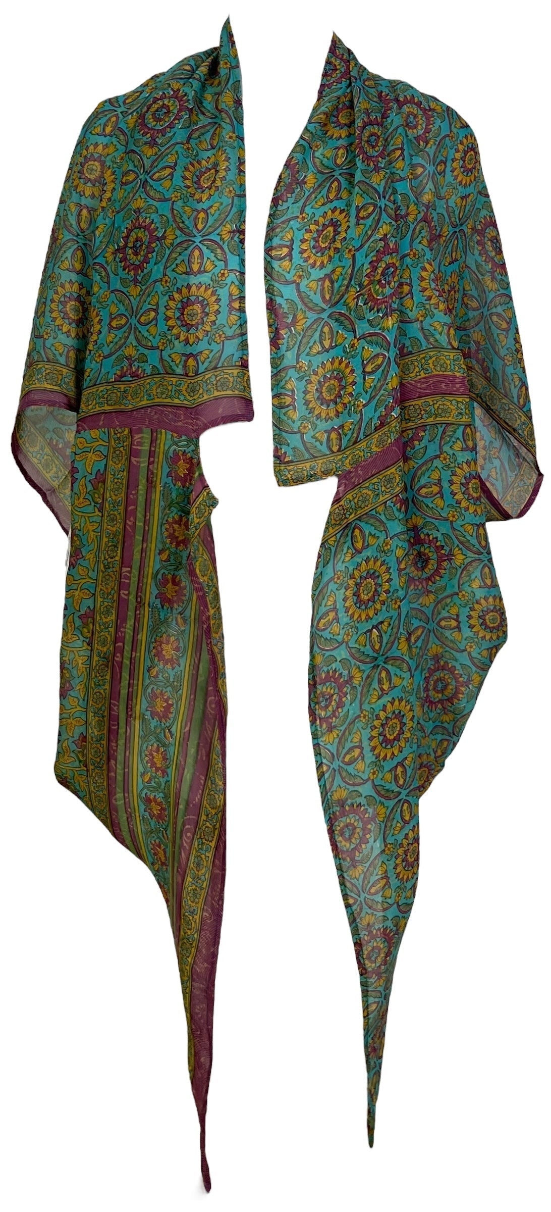 PRG7062 Sheer Avatar Pure Silk Cardigan - Velora Luxury Fashion