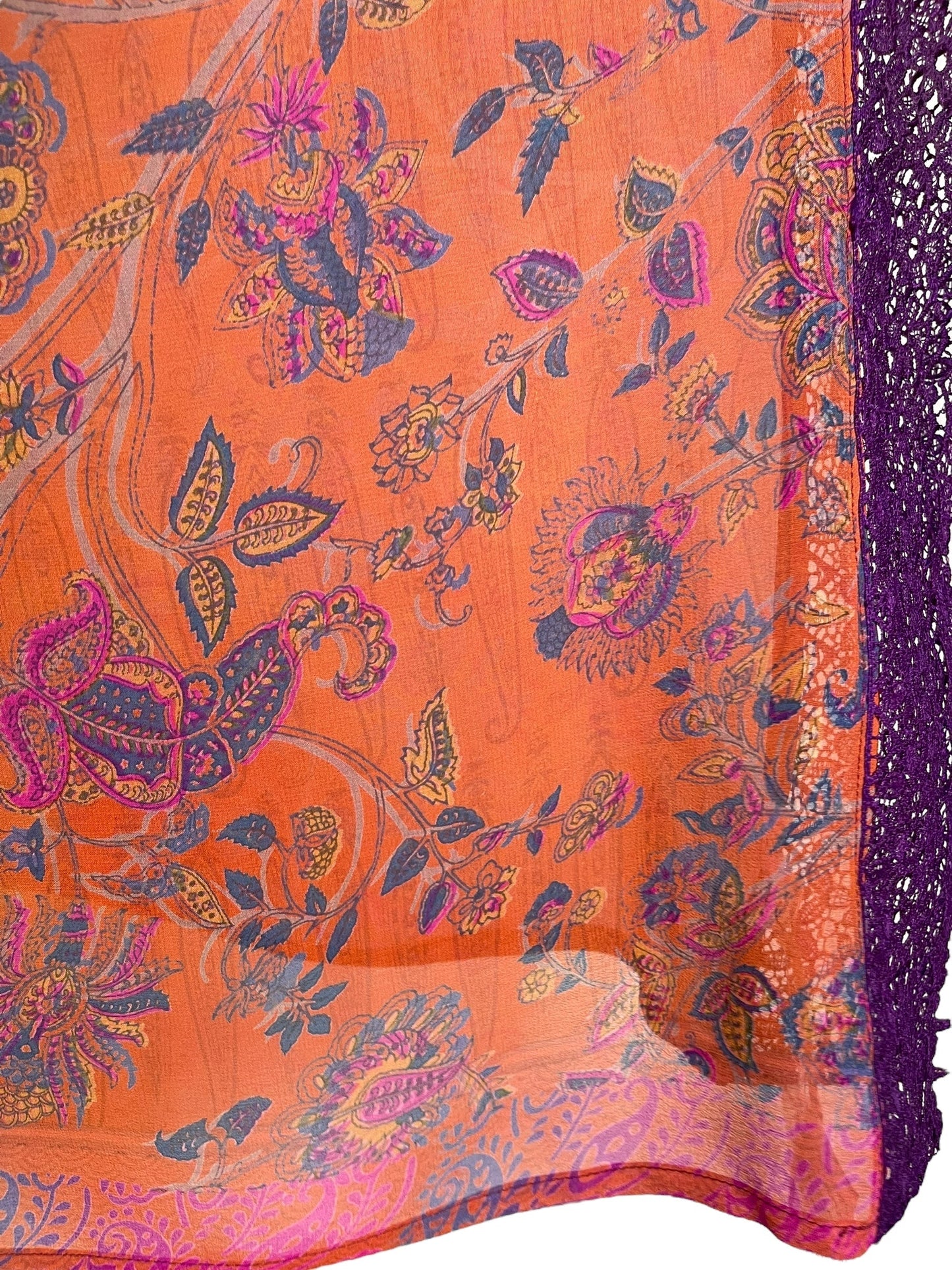 PRG7085 Sheer Avatar Pure Silk Capelet Poncho - Velora