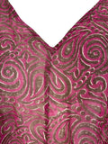 PRG7089 Sheer Avatar Pure Silk Waterfall Top - Velora Luxury Fashion