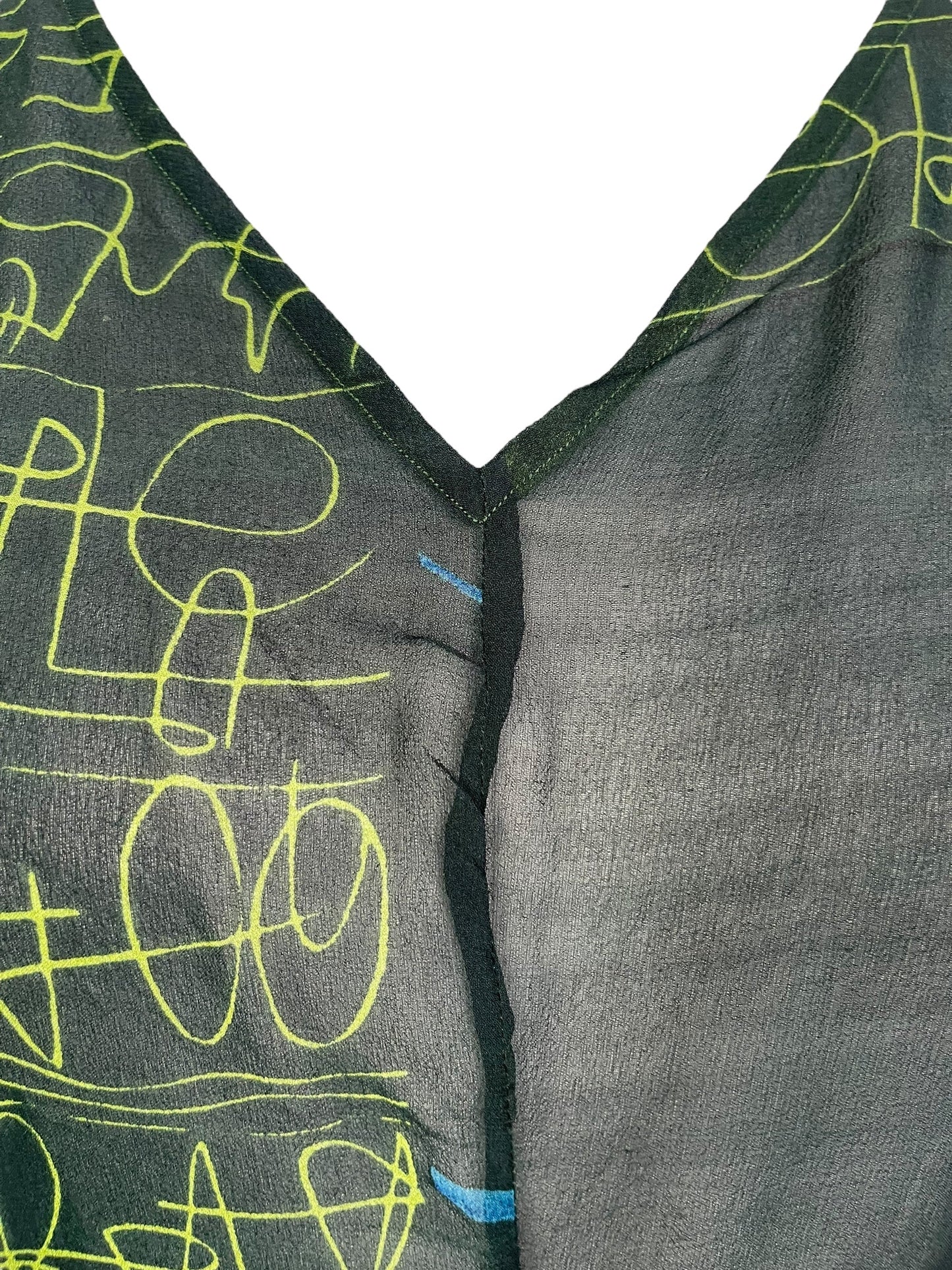 PRG7098 Sheer Sheer Avatar Pure Silk Waterfall Top - Velora