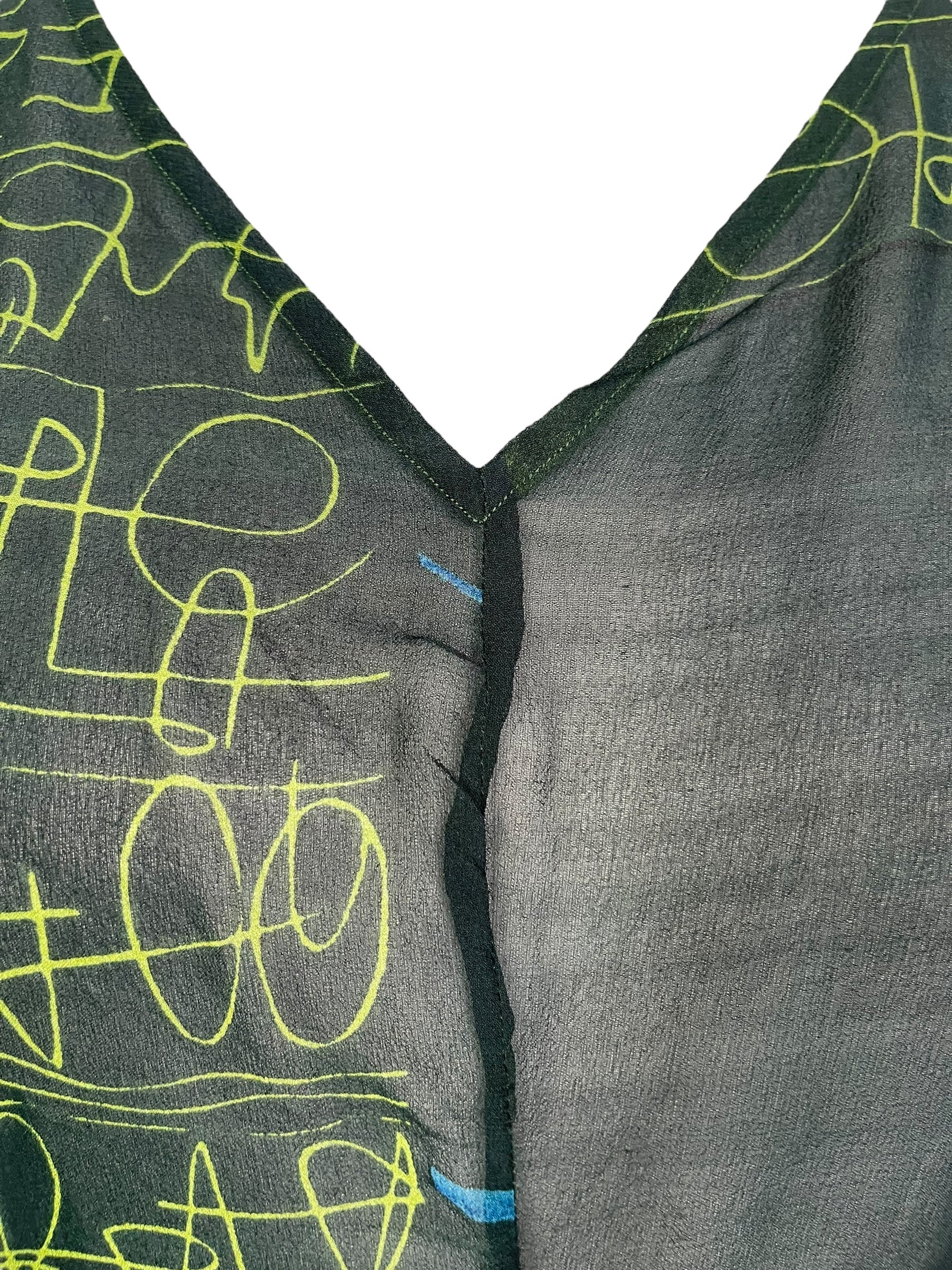 PRG7098 Sheer Sheer Avatar Pure Silk Waterfall Top - Velora