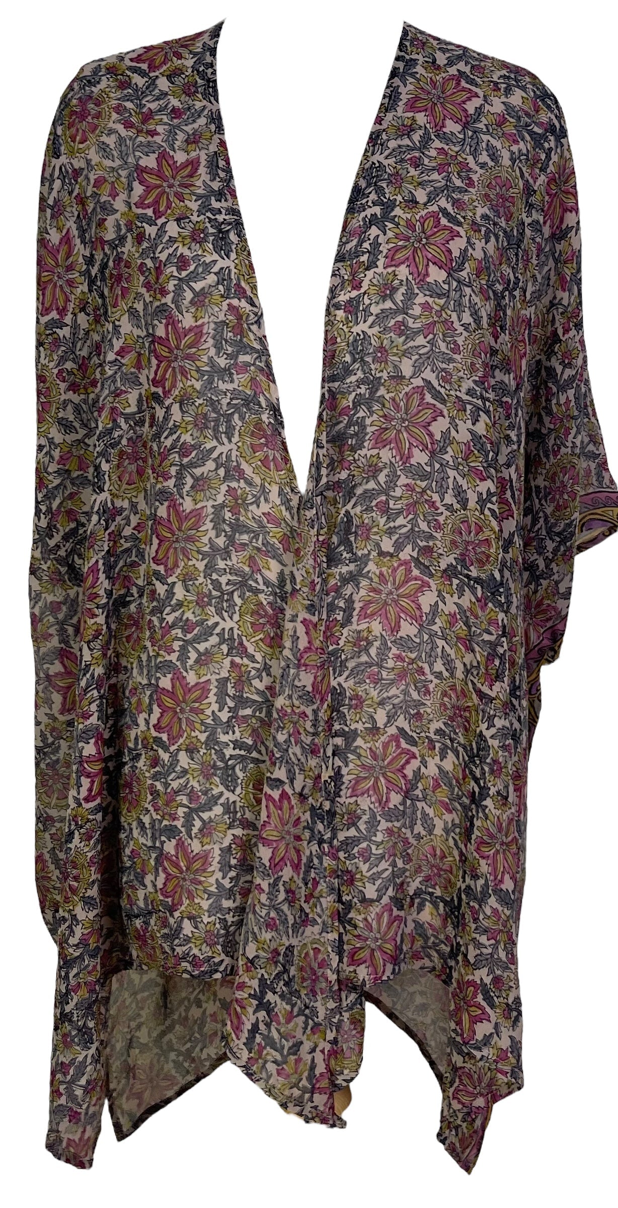 PRG7100 Sheer Avatar Pure Silk Cardigan - Velora Luxury Fashion