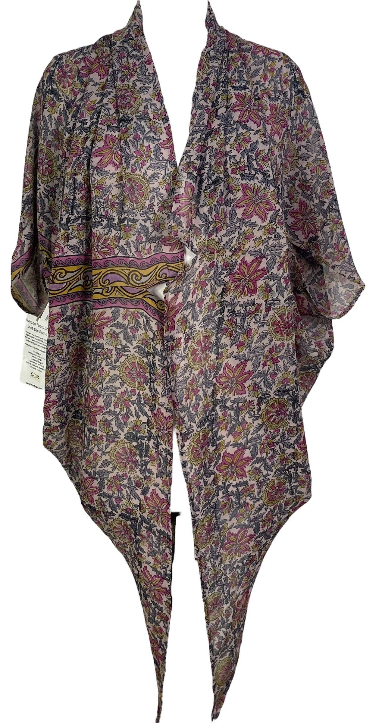 PRG7100 Sheer Avatar Pure Silk Cardigan - Velora Luxury Fashion