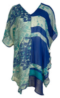 PRG7102 Sheer Avatar Pure Silk Waterfall Top - Velora Luxury Fashion