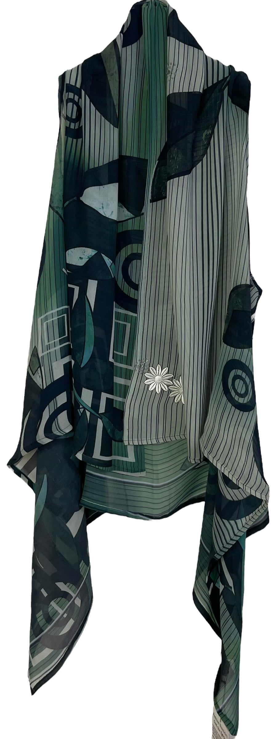 PRG7132 Sheer Avatar Pure Silk Versatile Vest - Velora Luxury Fashion