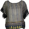 PRG7210 Sheer Avatar Pure Silk Boxy Top - Velora Luxury Fashion