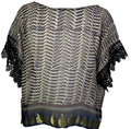 PRG7210 Sheer Avatar Pure Silk Boxy Top - Velora Luxury Fashion