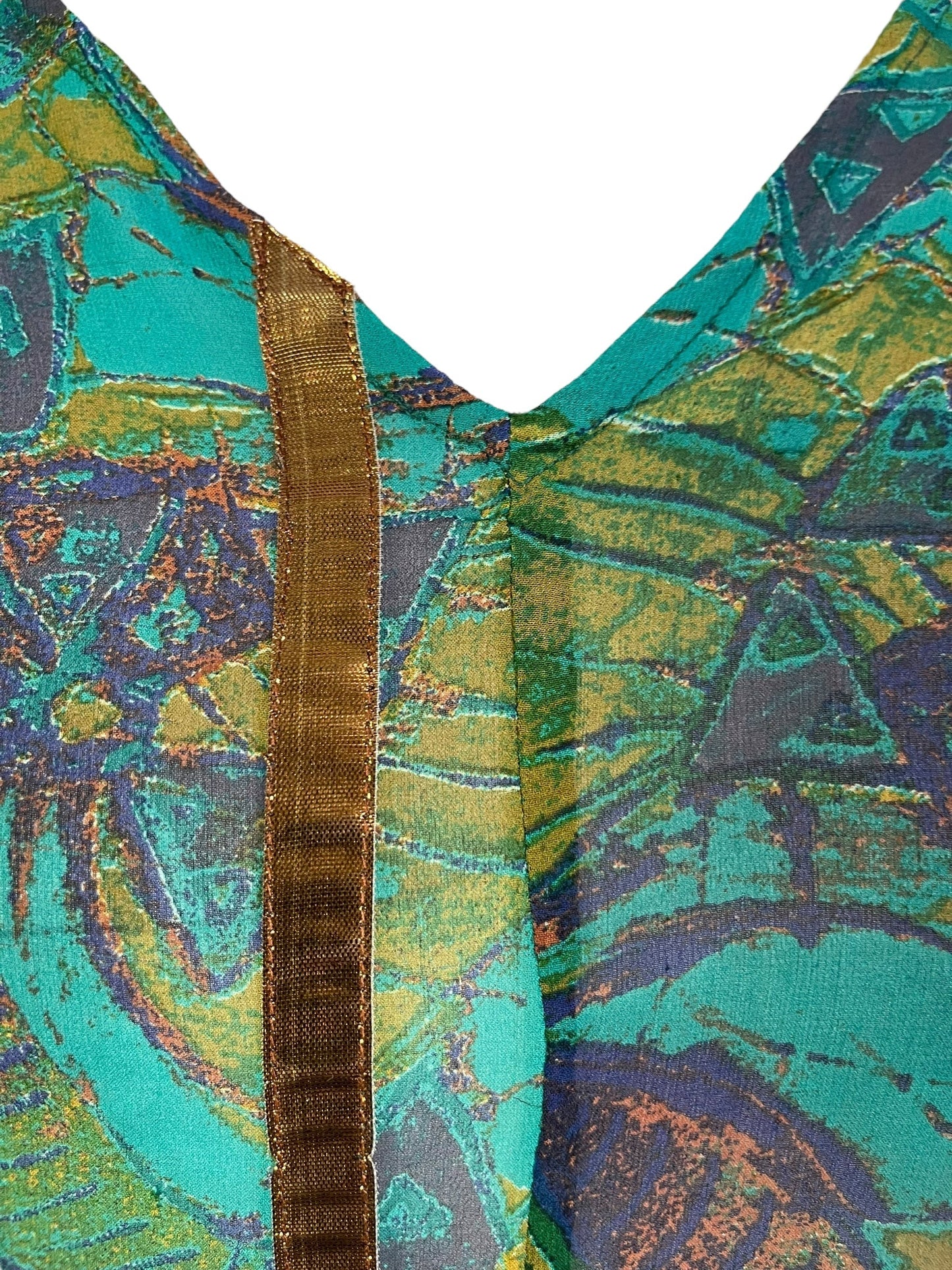 PRG7259 Sheer Avatar Pure Silk Waterfall Top - Velora Luxury Fashion