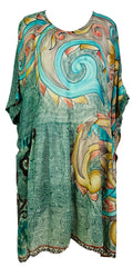 PRG7428 Sheer Avatar Pure Silk Boxy Babydoll Dress - Velora Luxury Fashion