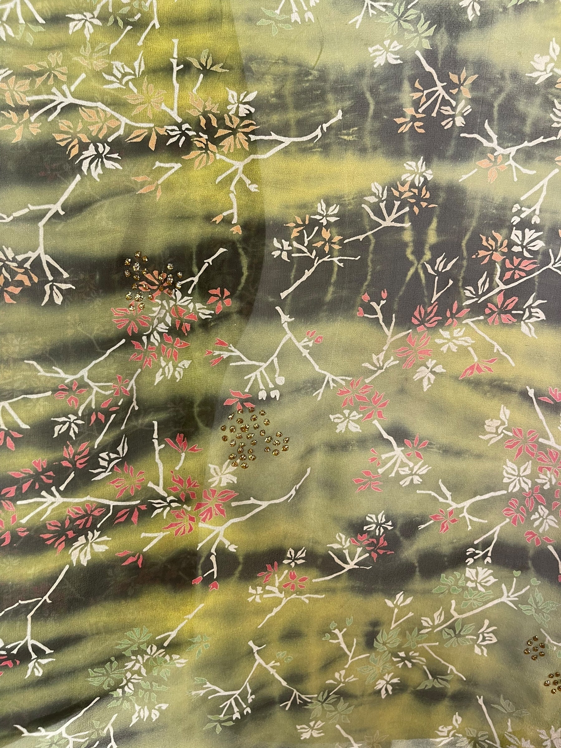 PRG7481 Sheer Avatar Pure Silk Short Kaftan Tunic without Slits - Velora Luxury Fashion