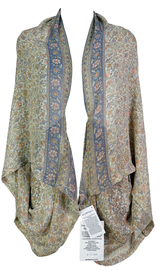 PRG7530C Sheer Avatar Pure Silk Shrug - Velora Luxury Fashion