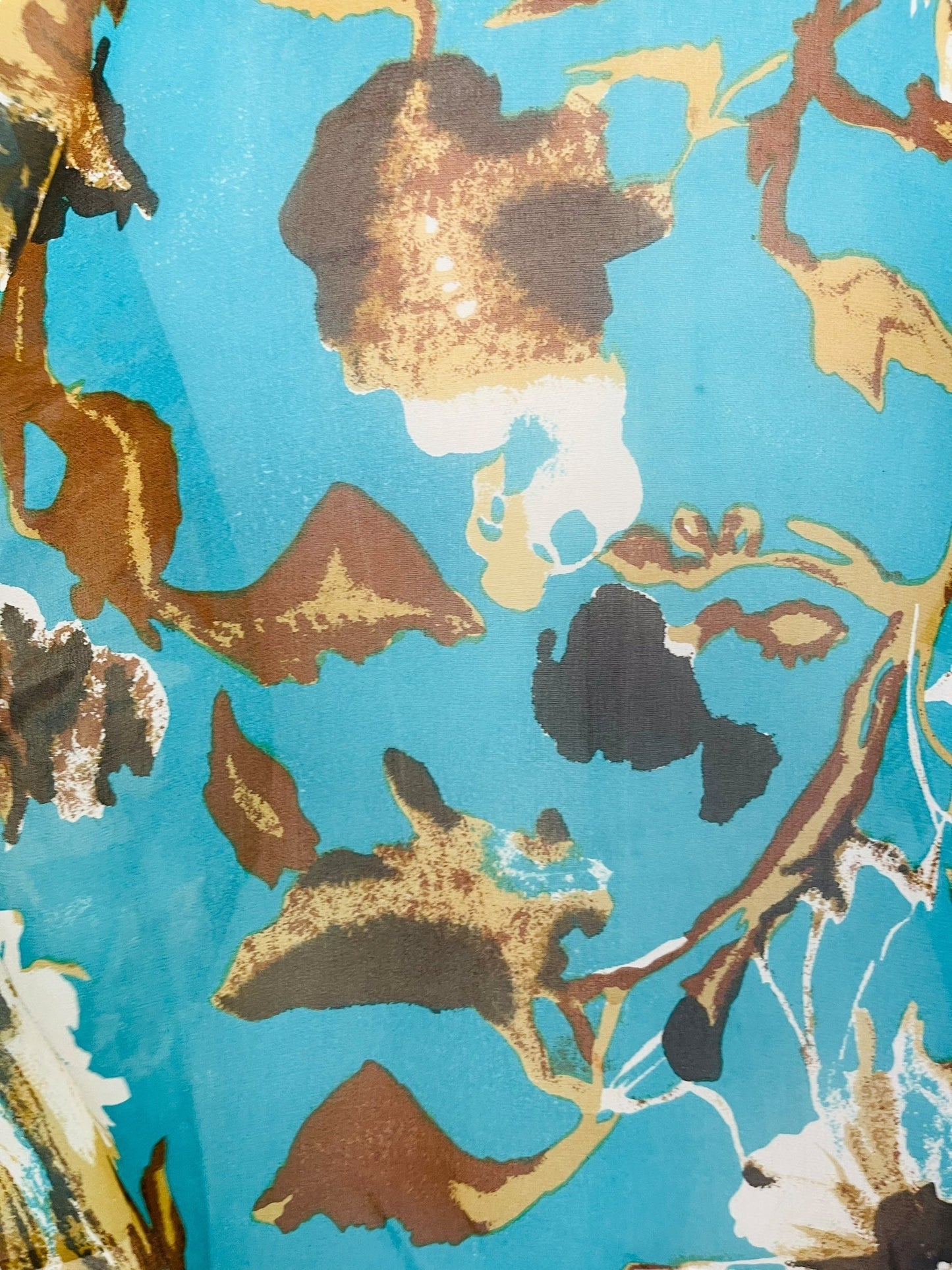 PRG7536 Sheer Avatar Pure Silk Side Slit Top - Velora