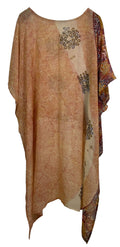 PRG7714 Sheer Avatar Pure Silk Hi Lo Top - Velora Luxury Fashion
