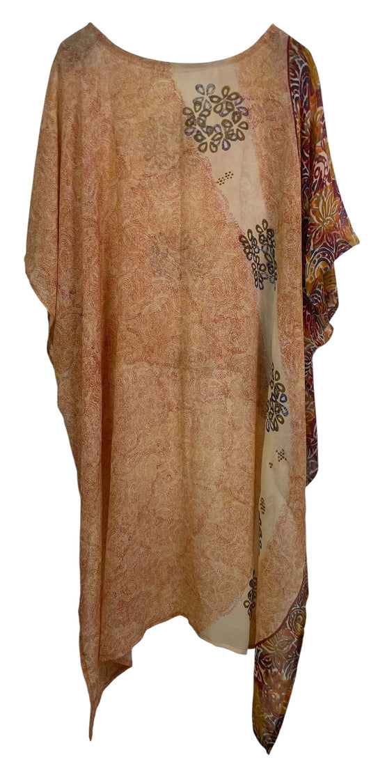 PRG7714 Sheer Avatar Pure Silk Hi Lo Top - Velora Luxury Fashion