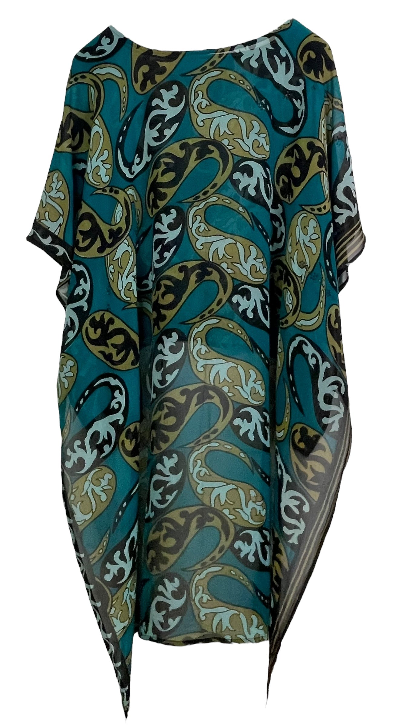 PRG7717 Sheer Avatar Pure Silk Hi Lo Top - Velora Luxury Fashion