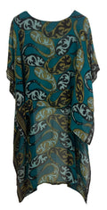 PRG7717 Sheer Avatar Pure Silk Hi Lo Top - Velora Luxury Fashion