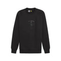 PUMA Mens Standard Scuderia Ferrari Race Big Shield Crew Sweatshirt Black-SS24 - Velora Luxury Fashion