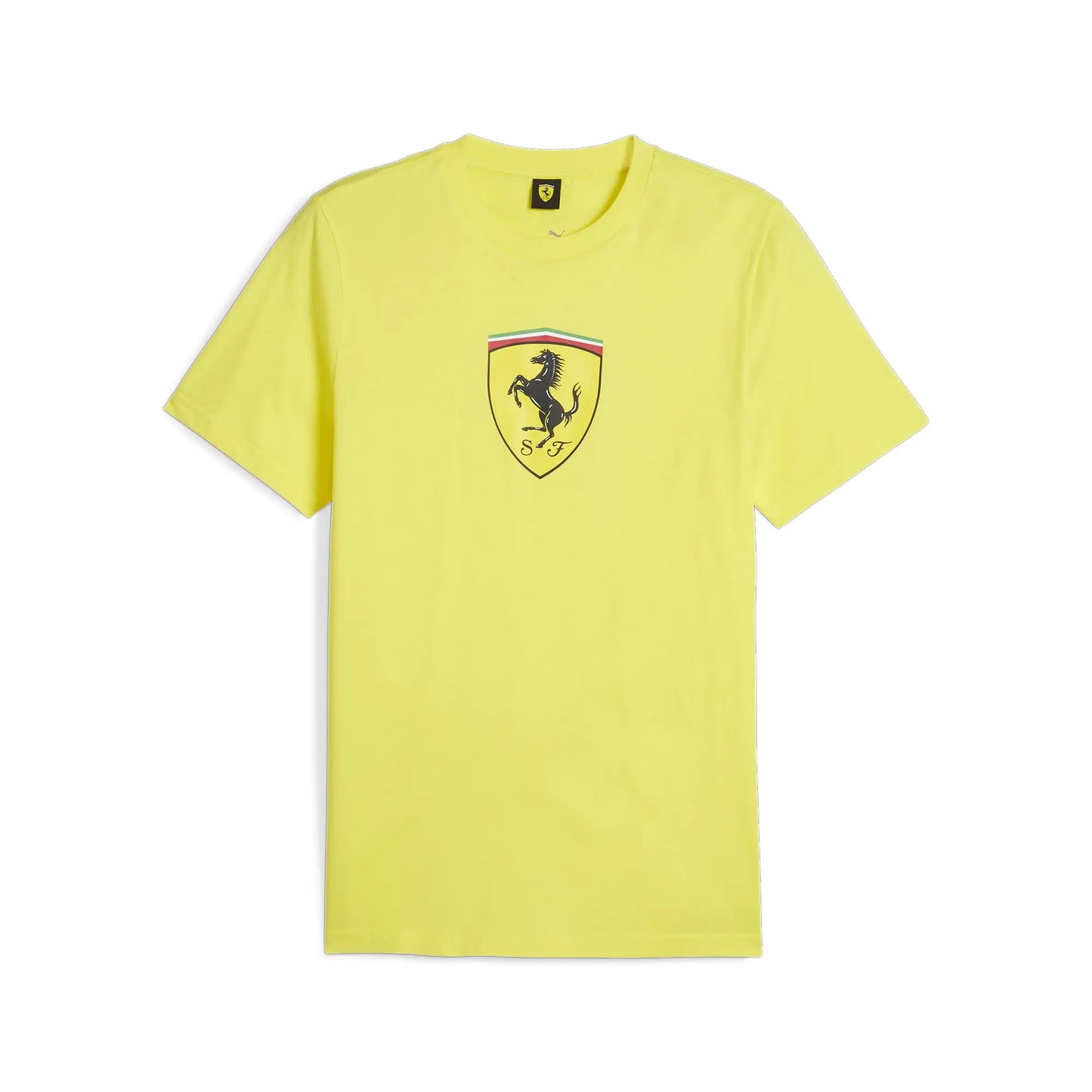 PUMA Mens Standard Scuderia Ferrari Race Shield Tee Speed Yellow-ss24 Small - Velora Luxury Fashion