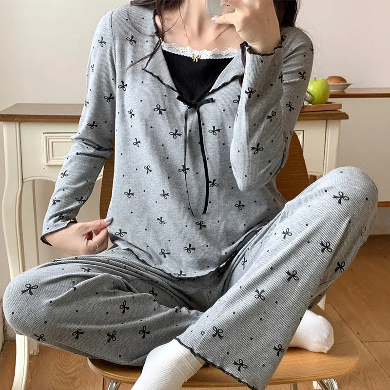 Pajamas For Women Long Sleeve With Chest Pad EX-STOCK Canada