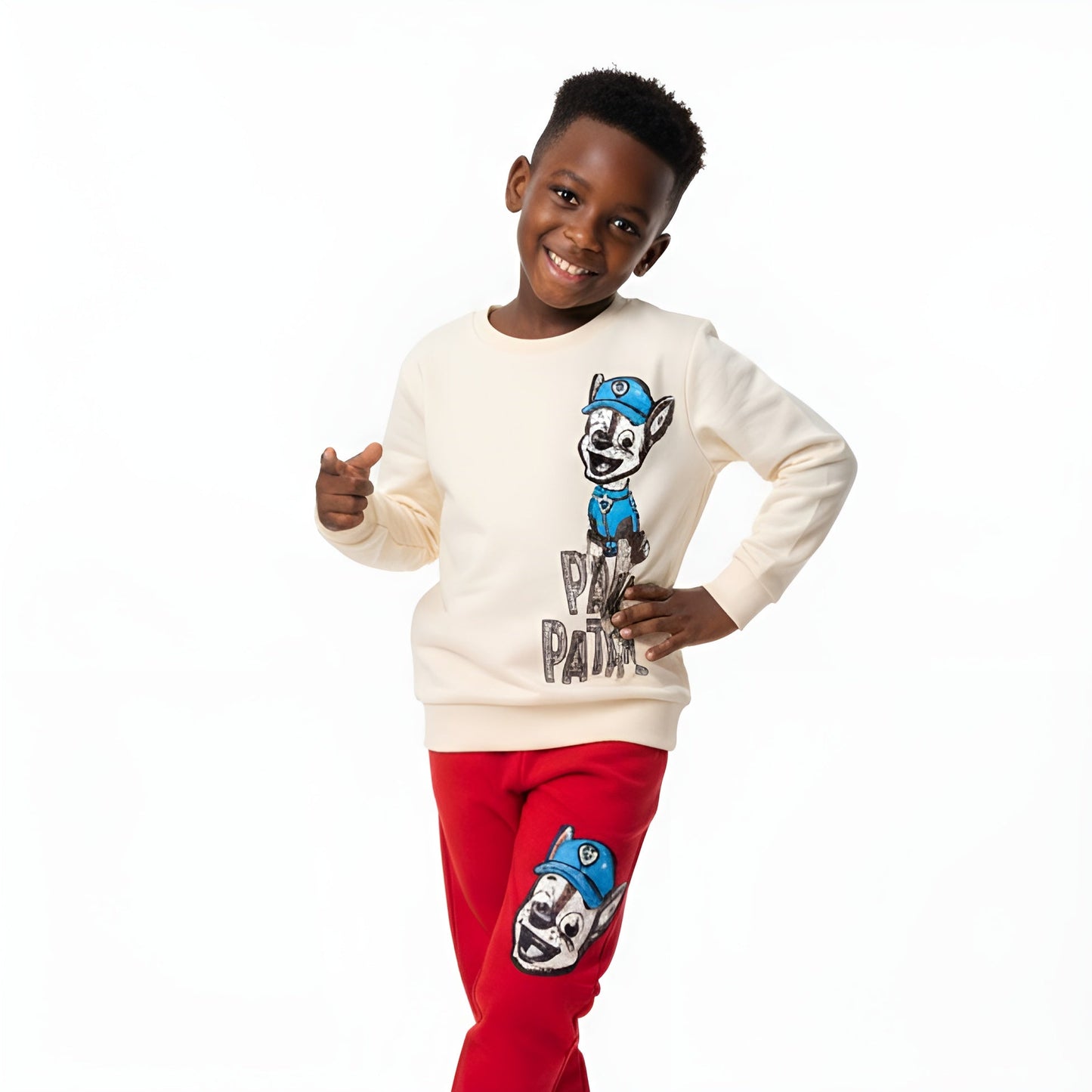 Paw Police Casual Jogger Set - Velora Luxury Fashion
