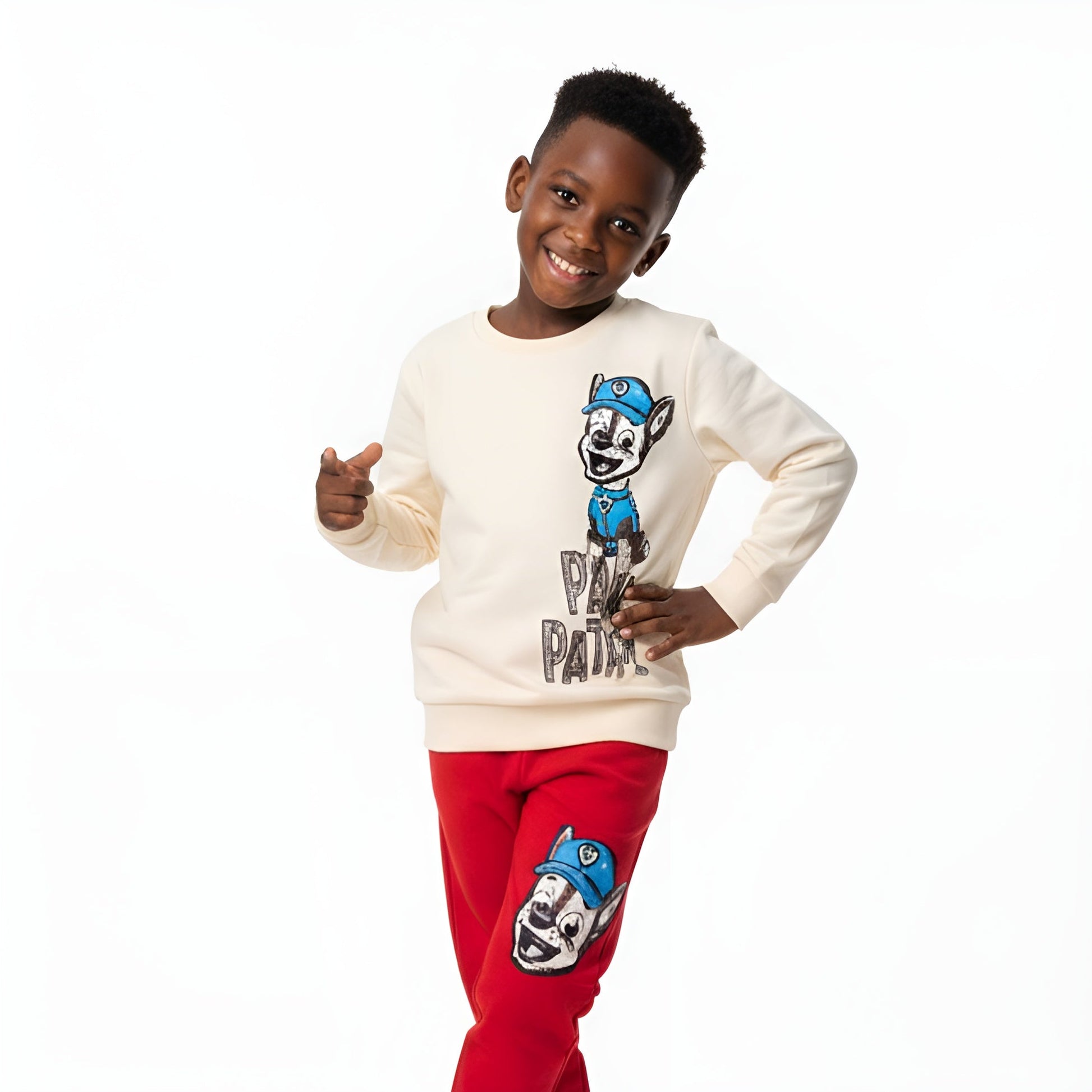 Paw Police Casual Jogger Set - Velora Luxury Fashion