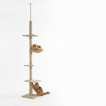Floor-to-Ceiling No Drill Minimalist Cat Tree | PawHut