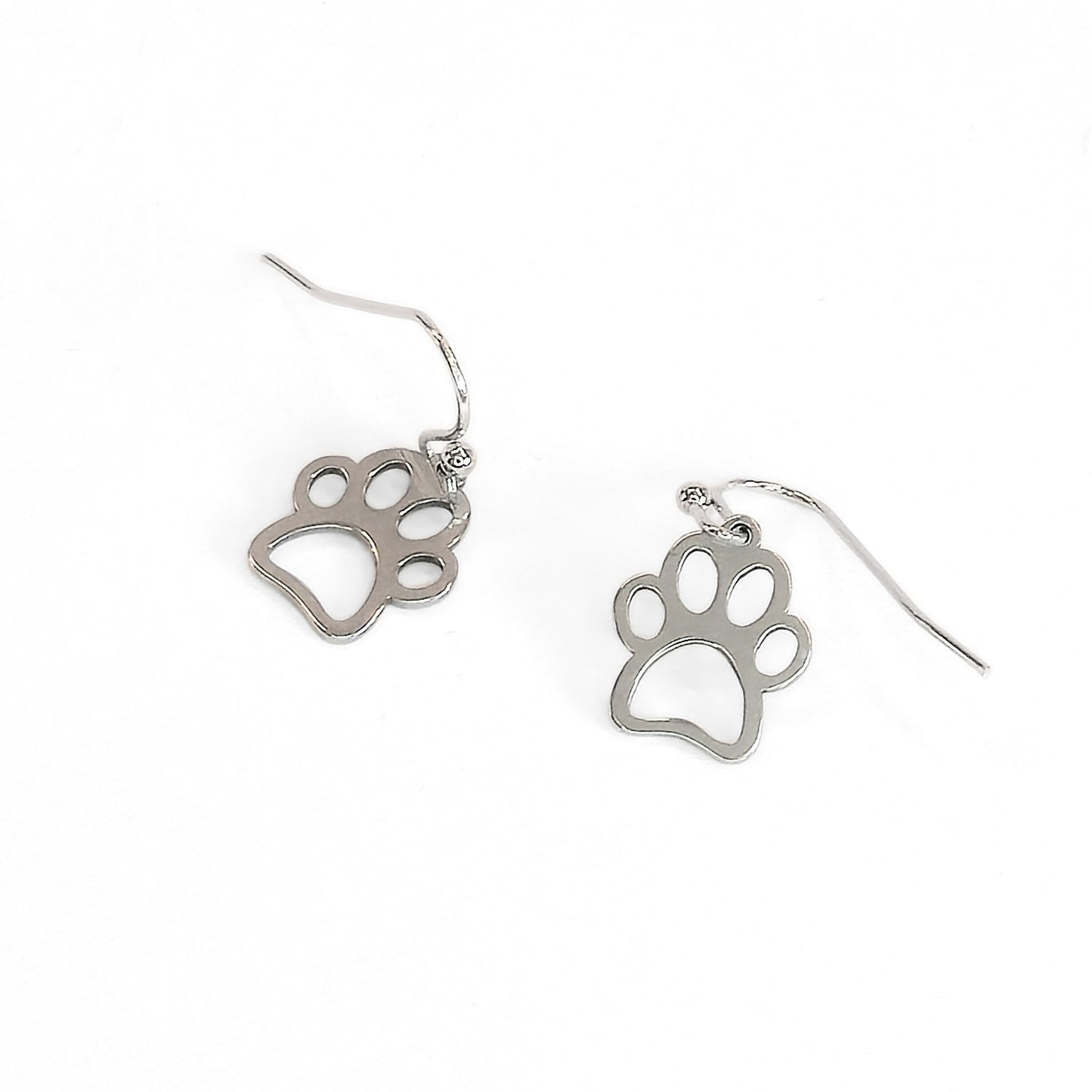 Paw Print Cut-Out Earrings - Velora