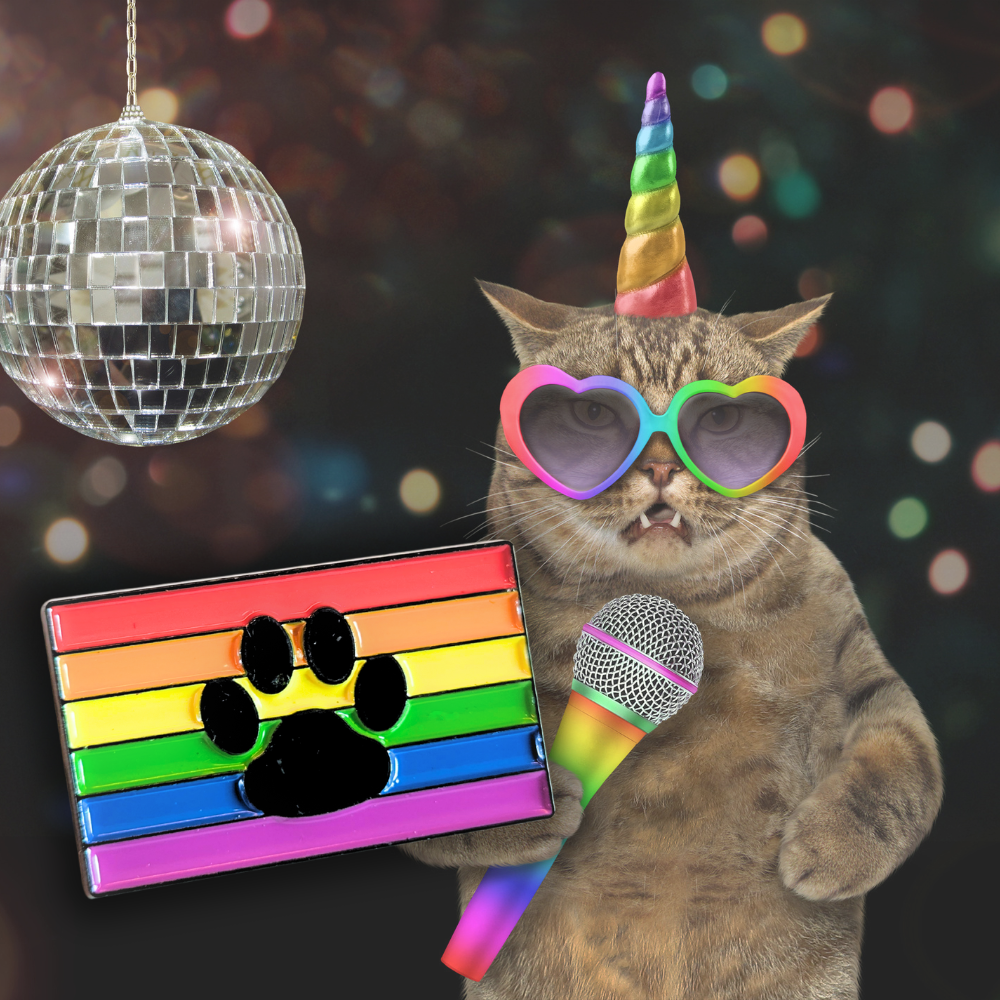 Paw Print Rainbow Flag | Collectible Pin - Velora
