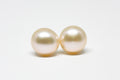 Peach Pink Pearl Stud Earrings 8mm - Velora Luxury Fashion