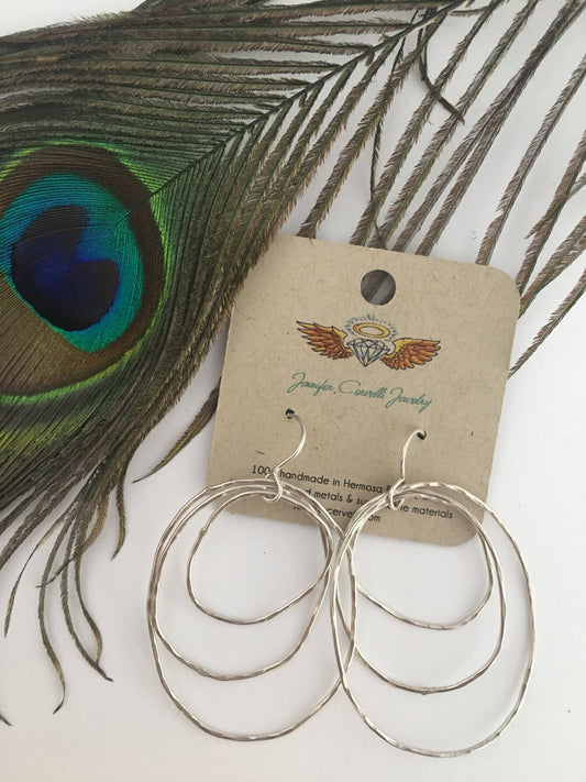 Peacock Feather Earrings - Velora Luxury Fashion