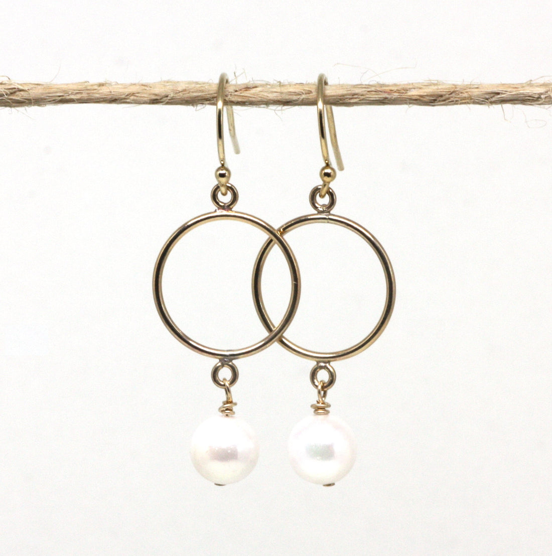 Pearl Round Drop Earrings - Velora Luxury Fashion