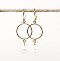 Pearl Round Drop Earrings - Velora Luxury Fashion
