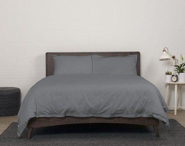 Percale Duvet Cover (Navy, Grey or White) - Velora Luxury Fashion