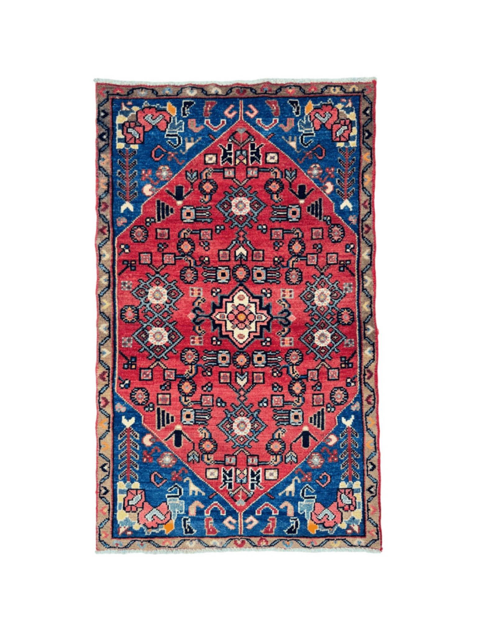 Persian Hamadan Rug | 2' 5” x 4' - Velora Luxury Fashion