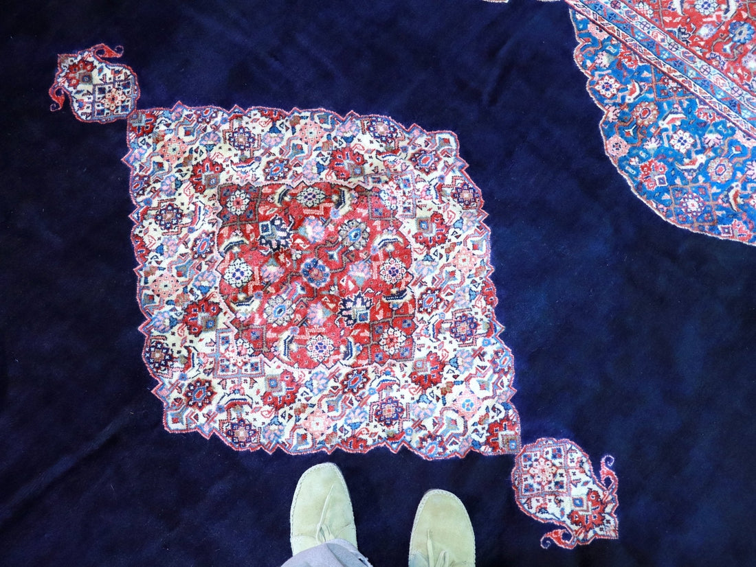 Persian Sarouk Rug | 7' 9" x 11' - Velora Luxury Fashion