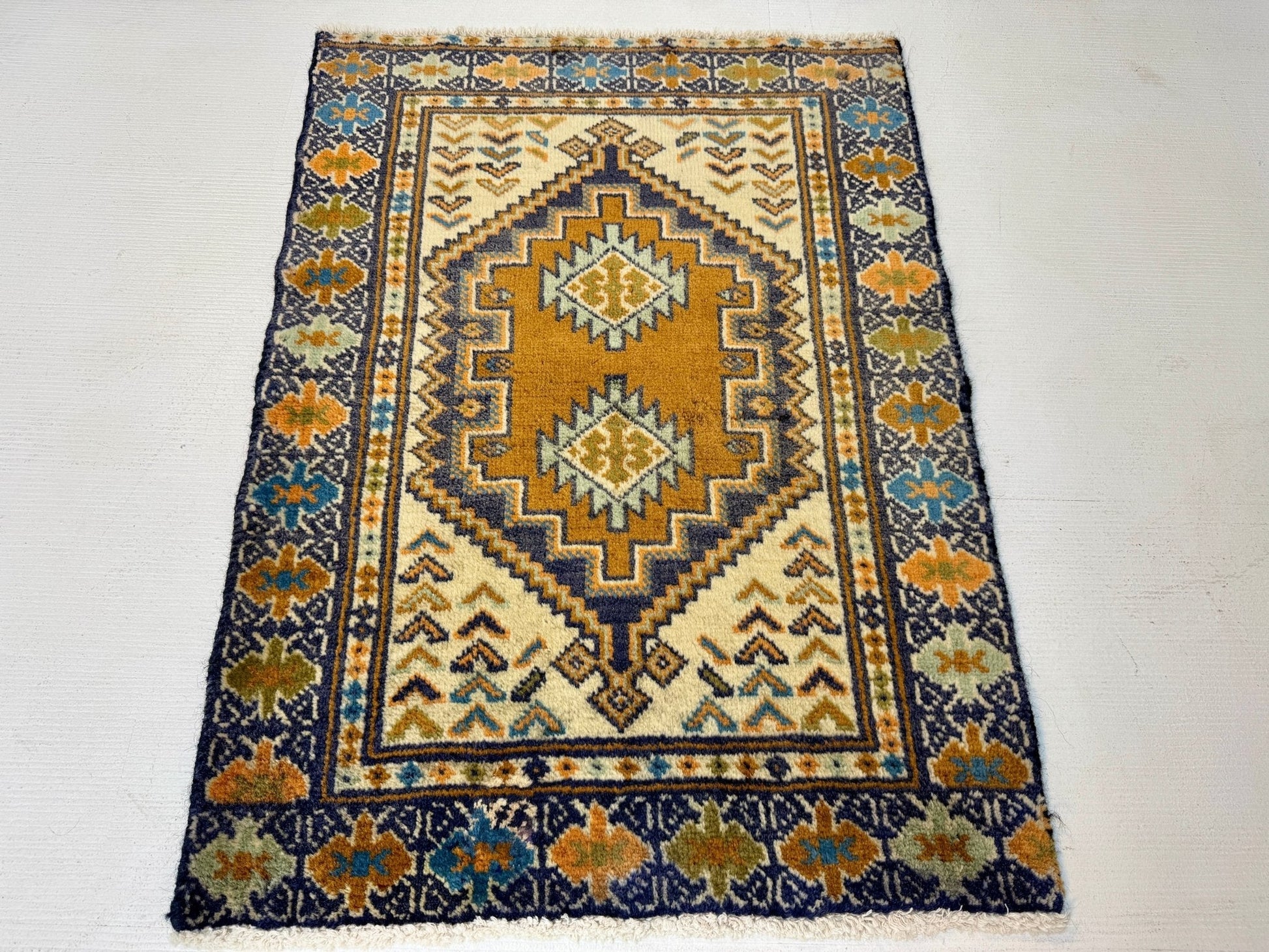 Persian Turkmen Rug | 1' 10” x 2' 7" - Velora Luxury Fashion