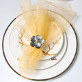 Petals Napkin Ring Holder Set - Velora Luxury Fashion
