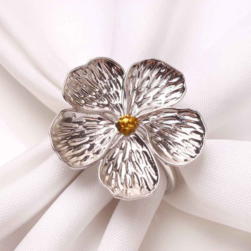 Petals Napkin Ring Holder Set - Velora Luxury Fashion