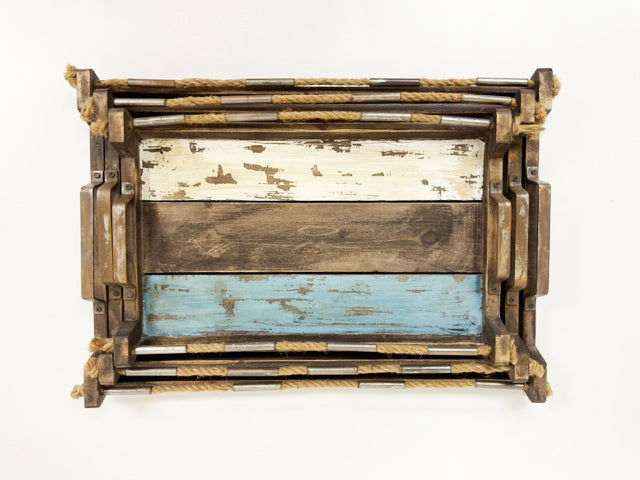 Peterson Housewares Rustic Serving Tray Set for Home Decor - Velora Luxury Fashion