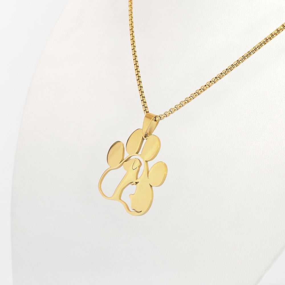 Pet Love Paw Print Necklace - Velora