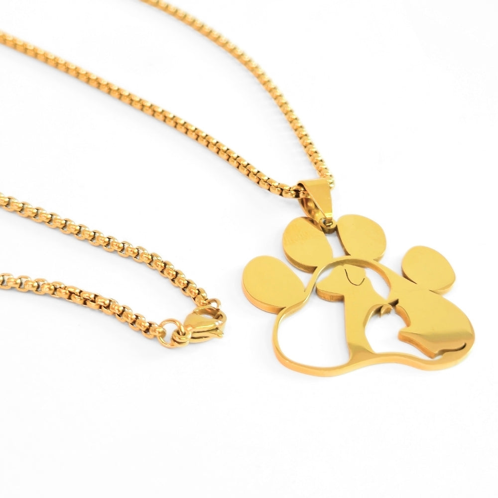 Pet Love Paw Print Necklace - Velora