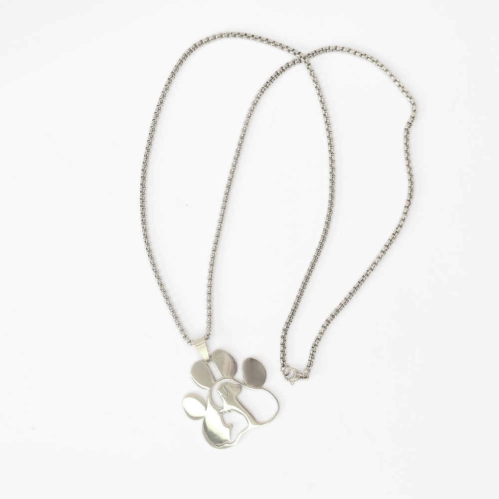 Pet Love Paw Print Necklace - Velora